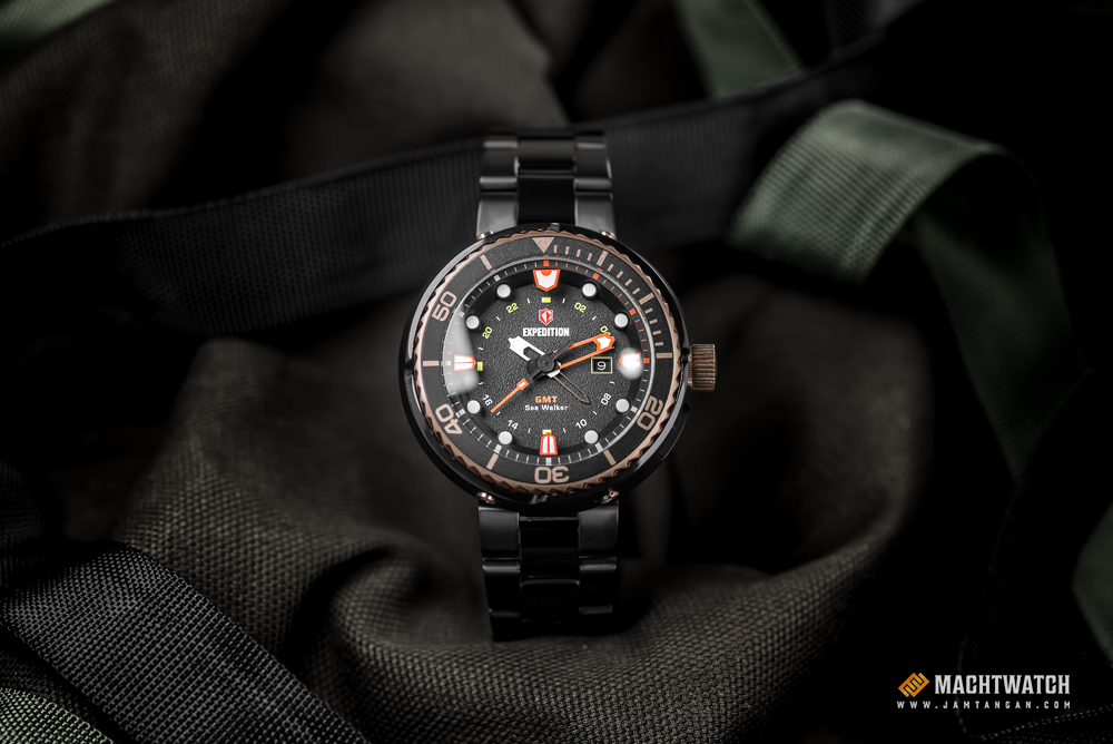 Expedition E 6727 MD BBRBARE Man Black Dial Black Stainless Steel Machtwatch